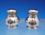 William and Mary by Lunt Sterling Silver Salt Pepper Shaker Set 2pc #756 (#8979)