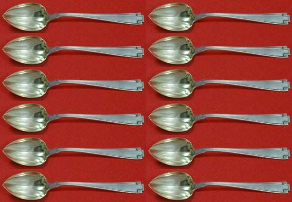 Etruscan by Gorham Sterling Silver Grapefruit Spoon Custom Set 12 pcs 6" Fluted