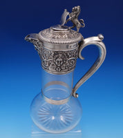 H. Woodward and Co English Victorian Sterling Claret Wine Decanter Pitcher #7524