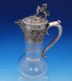 H. Woodward and Co English Victorian Sterling Claret Wine Decanter Pitcher #7524