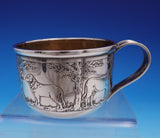 McChesney Co Sterling Silver Child's Cup Acid Etched Farm Animals #W3-13 (#3655)