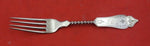 Duhme Brite Cut Sterling Silver Regular Fork twisted handle 7 1/4"