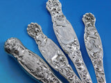 Heraldic by Whiting Sterling Silver Flatware Set For 8 Service 35 pieces Rare