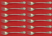 American Victorian by Lunt Sterling Silver Cocktail Fork Set 12 pieces 5 3/4"