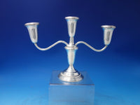 Empire Sterling Silver Pair Candelabra 3-Light #375 7 1/2" x 10 1/2" (#6226)