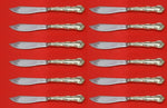 Rondo by Gorham Sterling Silver Fish Knife Custom Set 12 pcs 8 1/4"