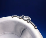 Quaker Silver Co Sterling Silver Compote w/ Leaf Beads Mid-Century #8822 (#3769)