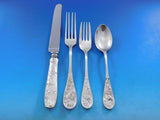 Audubon by Tiffany Sterling Silver Flatware Set for 12 Service 91 pcs Birds