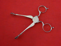 English Sterling Silver Sugar Nips Scissor Style Early Pre 1800 Worn Marks 4 5/8