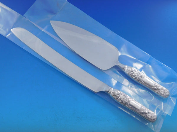 Chrysanthemum by Tiffany and Co Sterling Silver Wedding Cake Set HHWS 2pc Custom