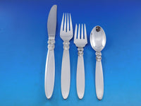 Cactus by Georg Jensen Sterling Silver Flatware Set 12 Service 129 pcs Dinner