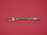 Rose by Mount Vernon Sterling Silver Cocktail Fork Gold-Washed 6" Vintage