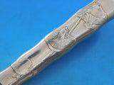 Lap Over Edge Acid Etched by Tiffany Sterling Silver Buffet Spoon HHWS Mushrooms