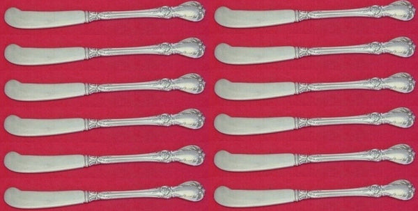 Old Master by Towle Sterling Silver Butter Spreaders Flat Handle 5 3/4" Set 12