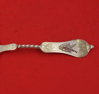 Saxon Stag by Duhme Coin Silver Dinner Spoon Fancy BC Pointed Round Tip 7 3/4"