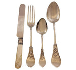 Gem by Schulz and Fischer Sterling Silver Flatware Set 36 pieces California
