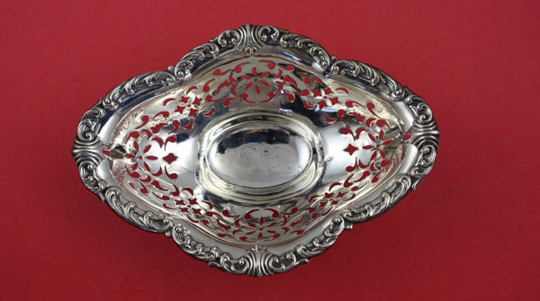 Strasbourg by Gorham Sterling Nut Dish #A1512 Master pierced footed 5 1/2 x 4"