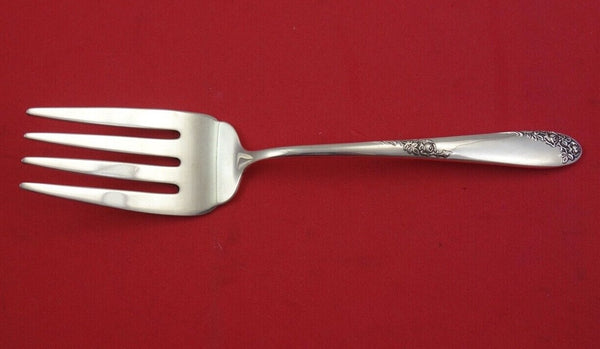 Sweetheart Rose by Lunt Sterling Silver Cold Meat Fork 7 1/2"
