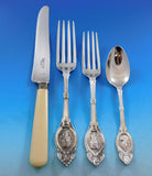 Medallion by John Polhamus / Shiebler Sterling Silver Flatware Set 48 pcs Mary