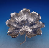 Buccellati Gianamaria Italian Sterling Silver Dish Maple Leaf 7 Point Box #7026