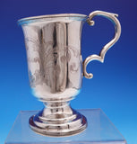 Tifft and Whiting Coin Silver Baby Cup Footed with Engraved Scrollwork (#9080)