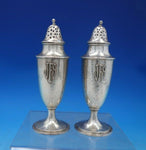 Lebolt Sterling Silver Salt and Pepper Shaker Set 2pc Hand Beaten #825 (#6766)