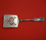 English King by Tiffany and Co Sterling Silver Waffle Server Pierced Floral 9"