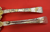 Lap Over Edge Mixed Metals Tiffany Sterling Silver Salad Serving Set Applied