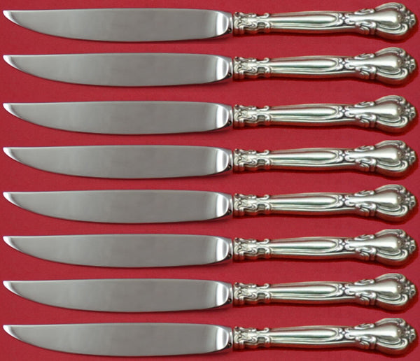 Chantilly by Gorham Sterling Silver Steak Knife Set 8pc Not Serrated Custom