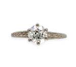 14k Antique .78ct Genuine Natural Diamond Engagement Ring w/ GIA Report (#J6743)