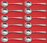 Old Maryland Plain by Kirk Sterling Silver Cream Soup Spoon Set of 12 pcs 6 1/4"