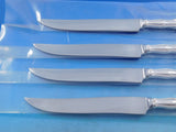Rondo by Gorham Sterling Silver Steak Knife Set 4pc Large Texas Sized Custom 10"