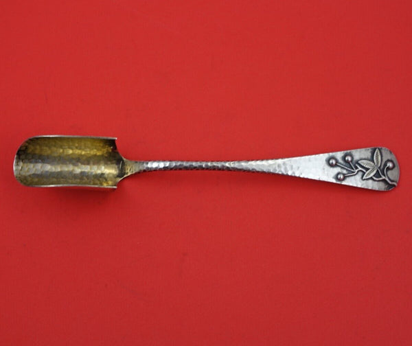 Duhme Aesthetic Applied Silver Cheese Scoop GW Large Hammered w/ Berries 8 3/4"