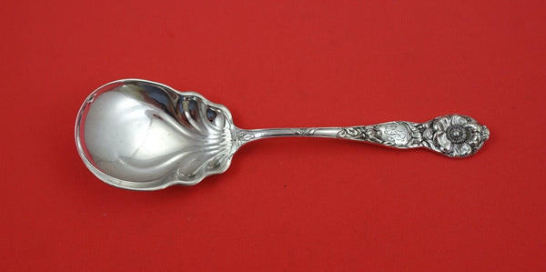 Wild Rose by Watson Sterling Silver Preserve Spoon 7 3/8"