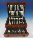 Cynthia Engraved by Kirk Sterling Silver Flatware Service For 12 Set 77 Pieces