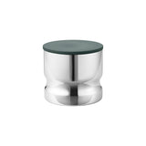Alfredo by Georg Jensen Stainless Steel Canister Small Green Lid Modern Vtg NOS
