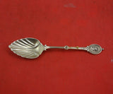Medallion by Wendt Sterling Silver Ice Cream Spoon Leaf Shape 4 1/4" Heirloom
