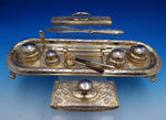 Floral by Gorham Sterling Silver Desk Set 12pc Vermeil 17" x 5 1/2" (#7860)