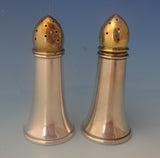 Randahl Sterling Silver Salt & Pepper Shakers 2pc w/Gold Washed Tops (#0231)