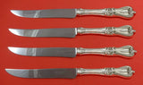 Old Colonial by Towle Sterling Silver Steak Knife Set 4pc Texas Sized Custom 10"