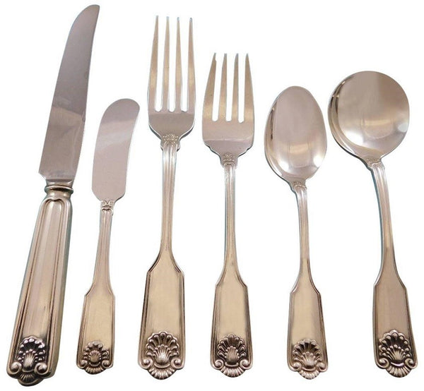 Fiddle Shell by Frank Smith Sterling Silver Flatware Set 8 Service 54 Pieces