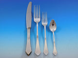 Art Deco by Josef Carl Klinkosch Vienna Austria 800 Silver Flatware Set Service