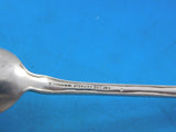 Lap Over Edge Acid Etched by Tiffany Sterling Parfait Spoon Floral Motif 6"