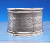 Medallion by Unknown Coin Silver Napkin Ring #71 with Applied Medallion (#9022)