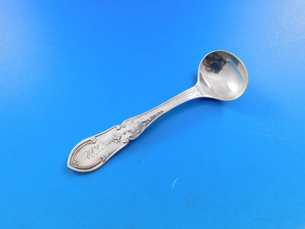 Dew Drop by Shiebler Sterling Silver Master Salt Spoon 3 3/4" Circa 1860 Antique