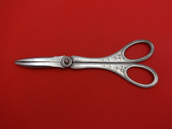 Ivy aka Antique Ivy Eng by Tiffany & Co. Sterling Grape Shears Christmas 1877 7"