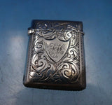 Minshull and Latimer English Victorian Sterling Silver Stamp Holder (#6548)