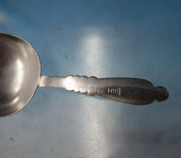 Russian .84 Silver Tea Caddy Spoon / Scoop HH Engraved Flowers 3 3/8" (#6085)