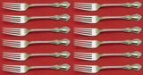 Hampton Court by Reed and Barton Sterling Silver Regular Fork Set 12 pcs 7 1/2"