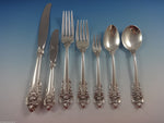 Grande Baroque by Wallace Sterling Silver Flatware Set For 6 Service 42 Pieces